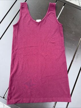Cest Moi Women’s Sleeveless Tank Top - Berry Pink L Natural Bamboo EUC